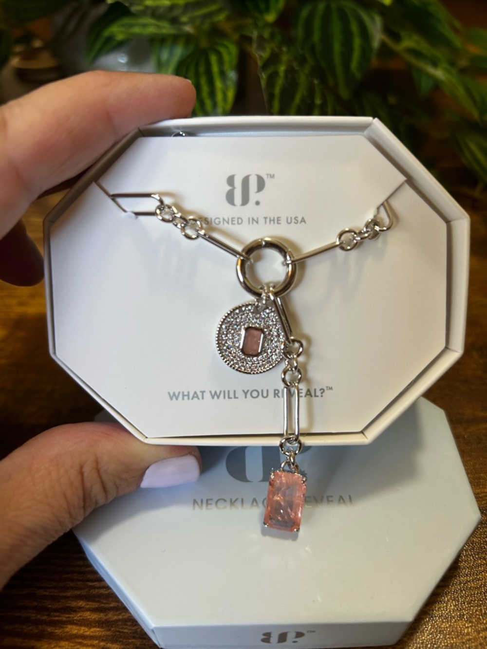 Bomb Party “A True Goddess” Rhodium Necklace